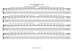 BAGED octaves C major arpeggio (3nps) box shapes TAB pdf